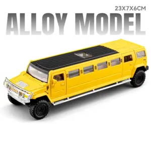 Yellow Hummer H2 Deluxe 1:32 Scale Diecast Model 16 Scfea44287c8243ef81f4626b2e5c13b5a