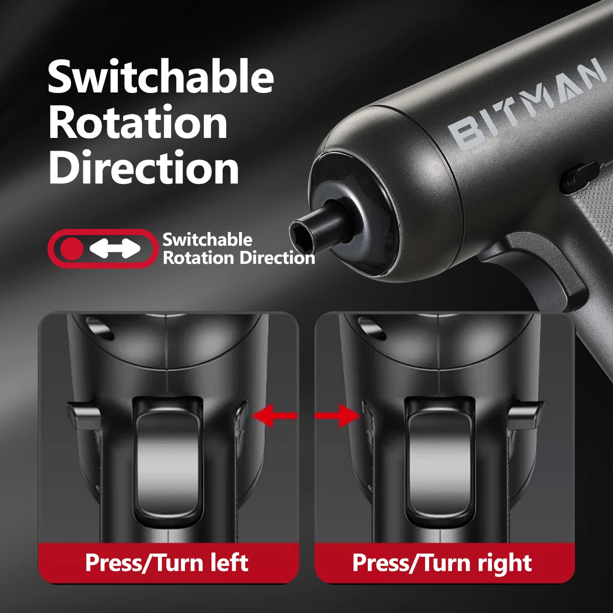 Black 16-Piece Smart Electric Screwdriver Set 4 Black 16-Piece Smart Electric Screwdriver Set - Image 4