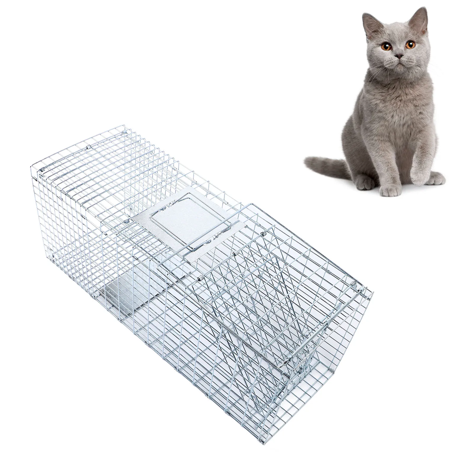 Foldable Steel Cat Cage for Small Cats 3 Foldable Steel Cat Cage for Small Cats - Image 3