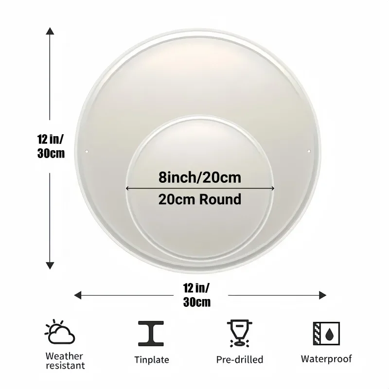 Vintage Autumn Scene Metal Sign for Cozy Decor 2 Vintage Autumn Scene Metal Sign for Cozy Decor - Image 2