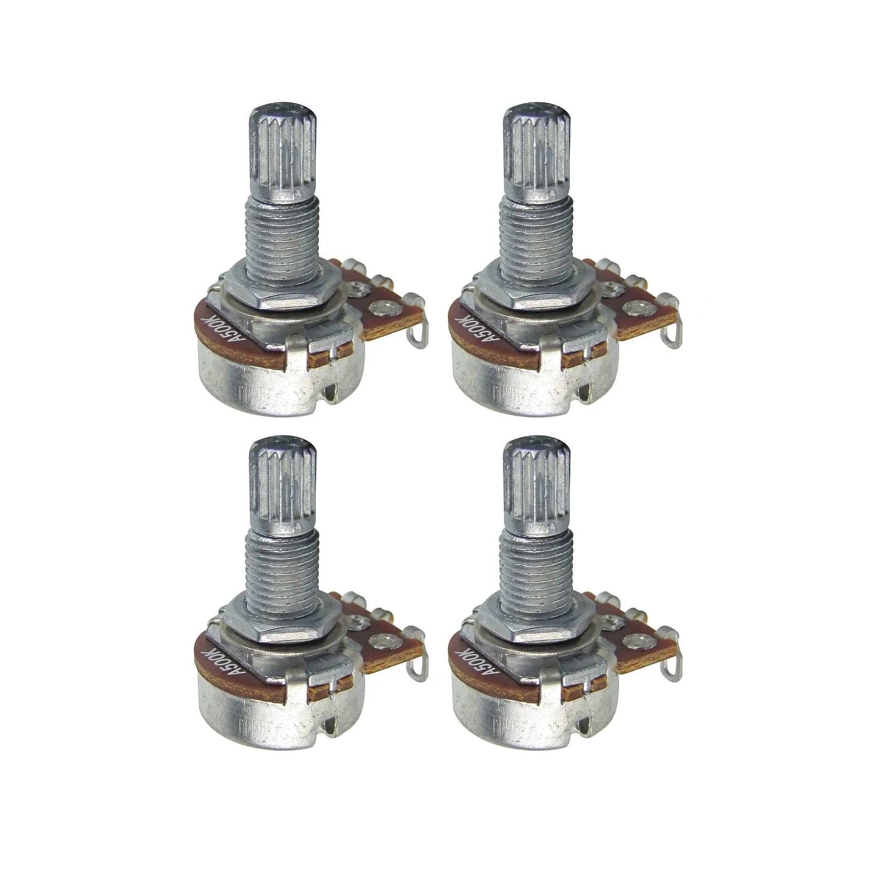 Long Shaft Guitar Potentiometers Set 4-Pack 9 Long Shaft Guitar Potentiometers Set 4-Pack - Image 9
