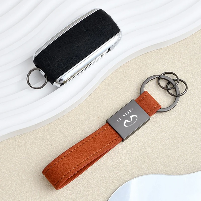 Infiniti Leather Car Keychain in Multiple Colors 2 Infiniti Leather Car Keychain in Multiple Colors - Image 2