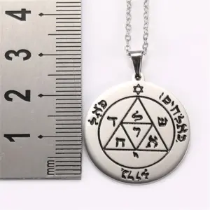 Vintage Stainless Steel Pentacle Necklace 11 Sd060e0374242487cad4f5d80e62f0369U