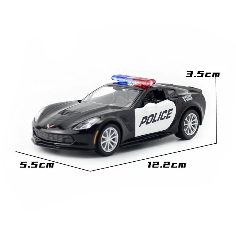 Black Chevrolet Corvette C7 Diecast Model 1:36 Scale 5 Black Chevrolet Corvette C7 Diecast Model 1:36 Scale - Image 5