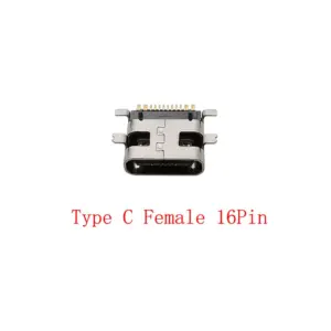 USB Type C Female Connectors Set (10pcs, 16 Pins) 15 Sd09e87fe649f431698a9439ec3c48116X