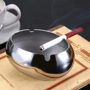 Elegant Stainless Steel Ashtray in Gold or Silver 13 Sd0b5d56da1024cc4a58a4fb5f973a6b4t