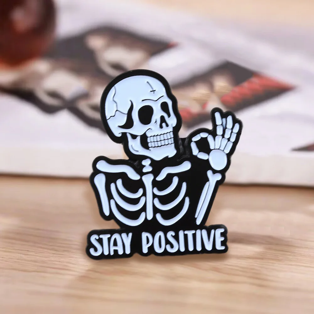 Dark Tide Skull Enamel Pins Set of 5 5 Dark Tide Skull Enamel Pins Set of 5 - Image 5