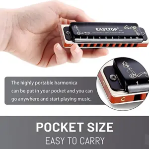 Black and Blue Easttop 008K Harmonica 10 Sd13e3f2f10df482ea90d47f4cf849145w
