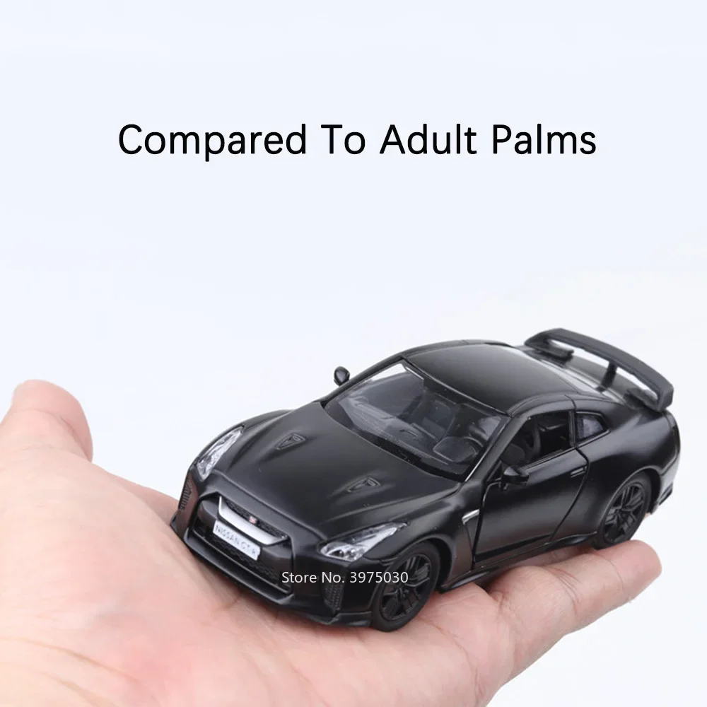 Black 1:36 GTR Alloy Diecast Model Car 6 Black 1:36 GTR Alloy Diecast Model Car - Image 6