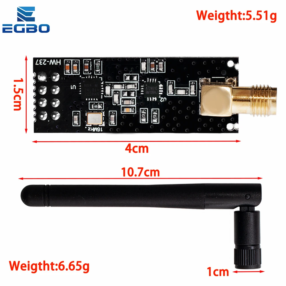 NRF24L01 PA LNA Wireless Module with External Antenna 2 NRF24L01 PA LNA Wireless Module with External Antenna - Image 2