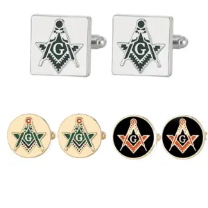 Creative Masonic Cufflinks Set for Style