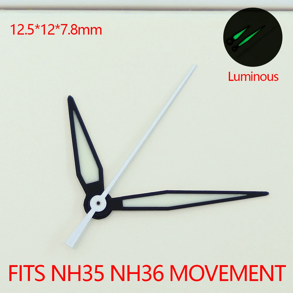 Green Luminous Watch Hands Set for NH35, NH36, 4R35, 4R36 4 Green Luminous Watch Hands Set for NH35, NH36, 4R35, 4R36 - Image 4