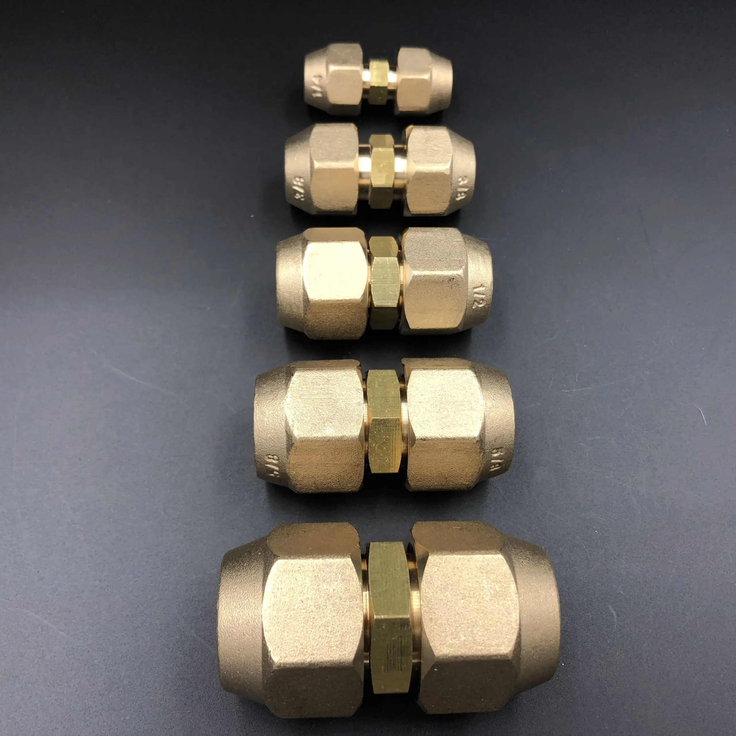 Brass HVAC Coupling with UNF Threads 3 Brass HVAC Coupling with UNF Threads - Image 3