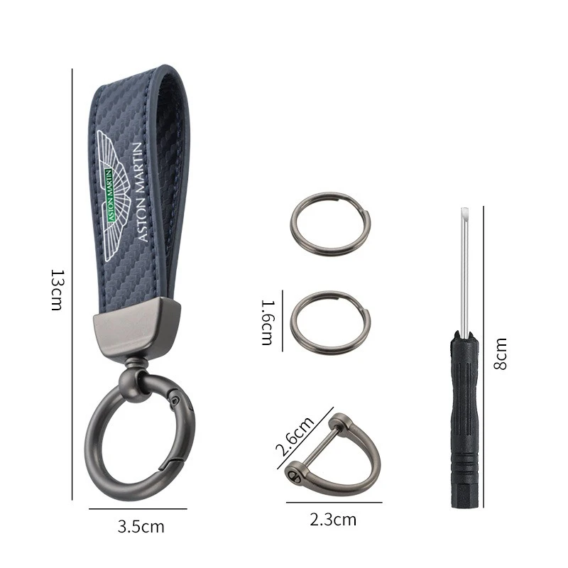 Aston Martin Carbon Fiber Motorcycle Keychain 6 Aston Martin Carbon Fiber Motorcycle Keychain - Image 6