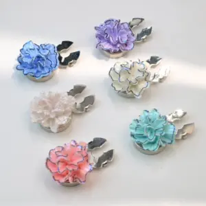 Flower Button Covers for Jackets and Accessories