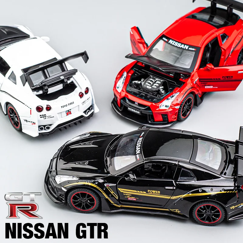 Nissan GTR R35 1:32 Alloy Model Black 6 Nissan GTR R35 1:32 Alloy Model Black - Image 6