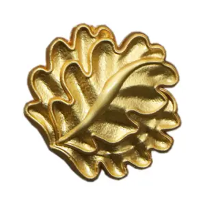 Antique Silver Oak Leaves Pin Brooch 3 cm