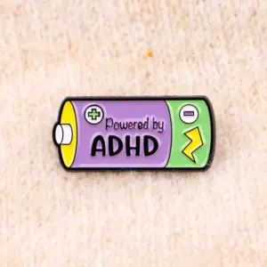 ADHD Battery Brooch Set with Enamel Finish 10 Sd2ad276db78340728a1369d547ab0efe8