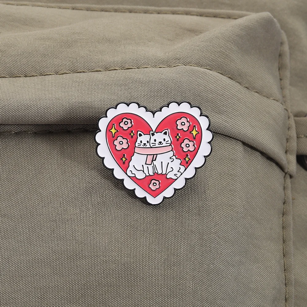 Cute Cat Love Brooch Set for Fashion 3 Cute Cat Love Brooch Set for Fashion - Image 3