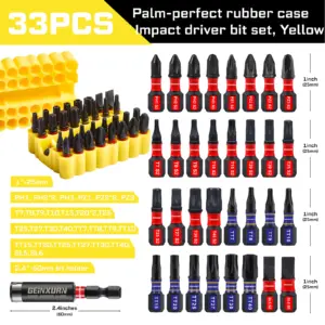33-Piece Impact Screwdriver Bit Set for Professionals 17 Sd2f7bfa71cba44f7bc3f7c3553ee5a5di
