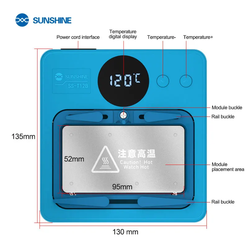 SUNSHINE SS-T12B Motherboard Heating Platform 6 SUNSHINE SS-T12B Motherboard Heating Platform - Image 6