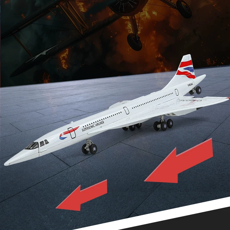 Concorde 1:168 Scale Diecast Model Aircraft 6 Concorde 1:168 Scale Diecast Model Aircraft - Image 6