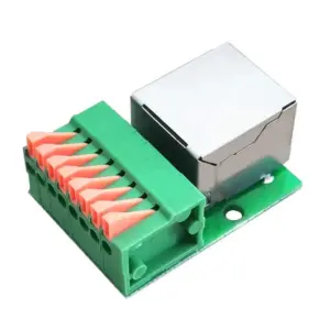 RJ45 Network Port Terminal Block with Grounding 9 Sd37cefda08a946a38213a4c6e662b4ebY