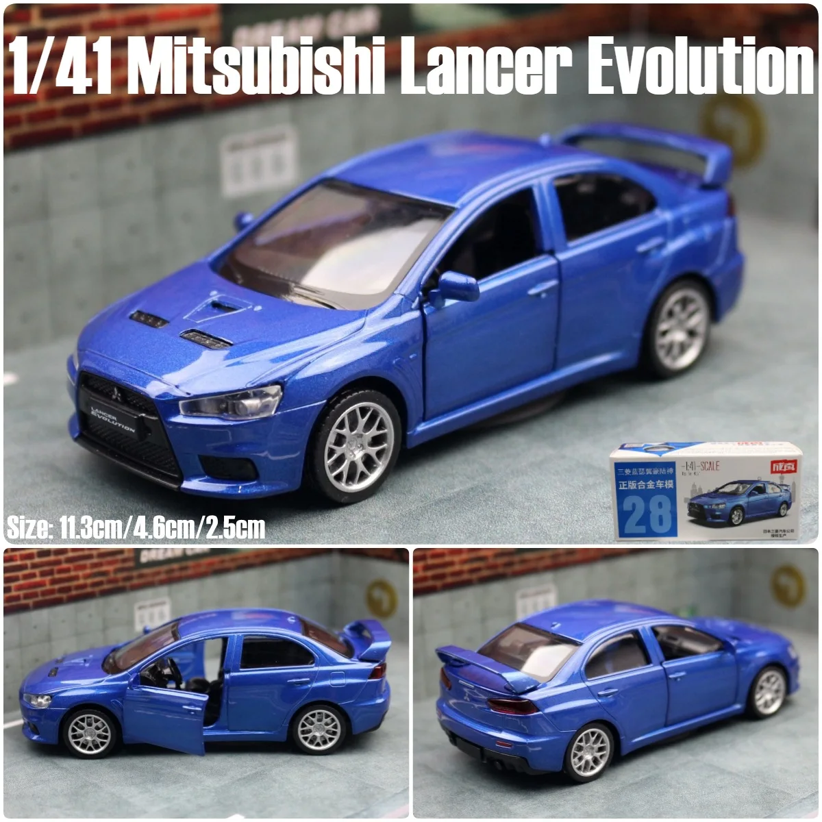 Blue CAIPO Diecast Model Car - 1:41 Scale 7 Blue CAIPO Diecast Model Car - 1:41 Scale - Image 7