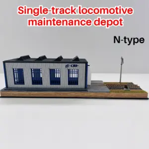 N-scale Industrial Maintenance Warehouse Scene