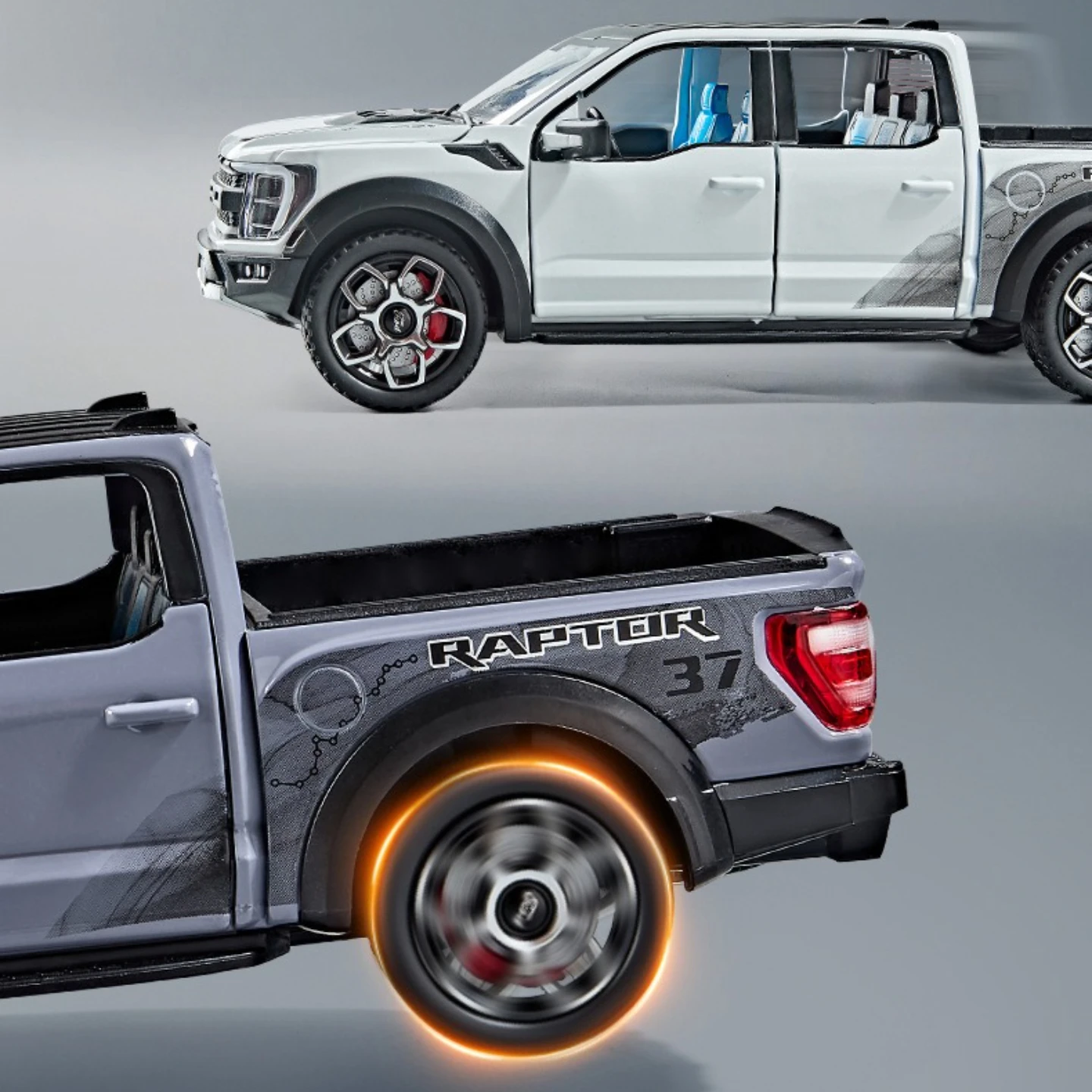 1:20 Scale Blue F150 Raptor Diecast Model 5 1:20 Scale Blue F150 Raptor Diecast Model - Image 5