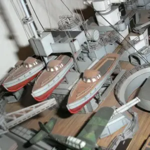 WWII German Battleship Paper Model 1/280 10 Sd3e97a4ceb534aa88a8c417785dc2cefZ