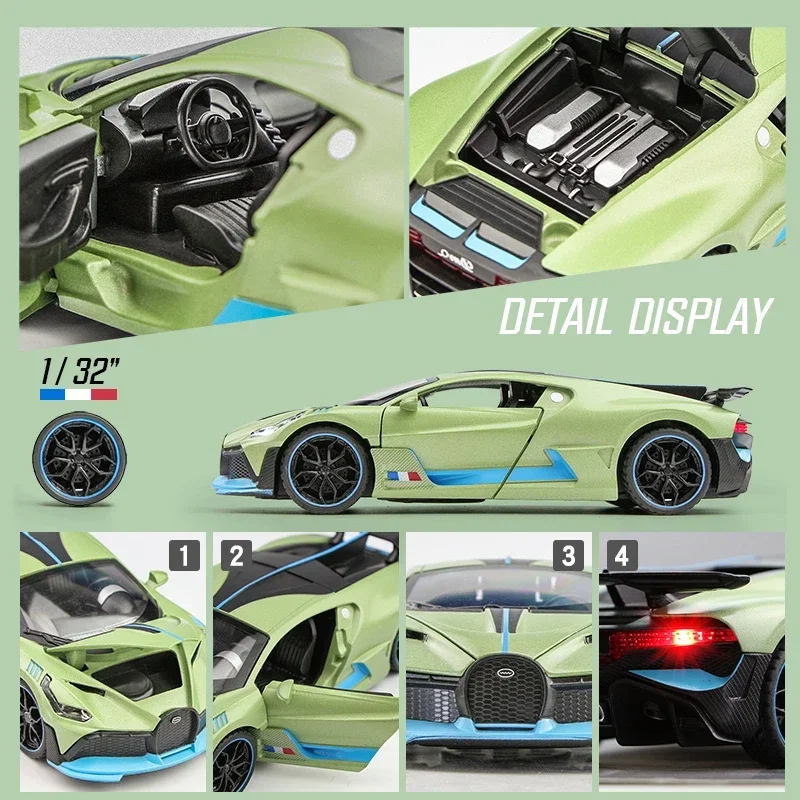 1:32 Alloy Bugatti Divo Model Collectible 3 1:32 Alloy Bugatti Divo Model Collectible - Image 3