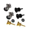 FLEOR 6PCS Metal Guitar Strap Buttons Locks Pins End with Screws For Guitar Parts Mixed Colors