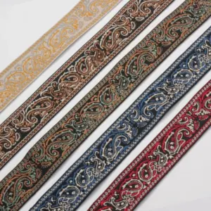 Embroidered Guitar Strap with Paisley Design 11 Sd45f63a84c59493197fda97f1104b718d