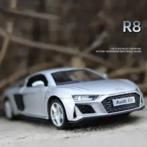 1:36 Scale Alloy R8 Coupe Model Car 12 Sd47c511c498e4359bf43b6e5c4ac9f35n