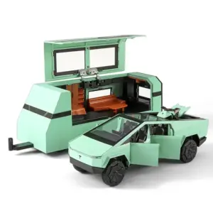 1:32 Diecast Modern Pickup Trailer Model 15 Sd49a989f7f58458282fb30b899fdaf46H