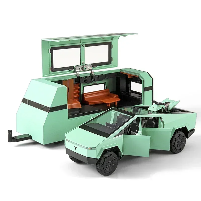 1:32 Diecast Modern Pickup Trailer Model 7 1:32 Diecast Modern Pickup Trailer Model - Image 7