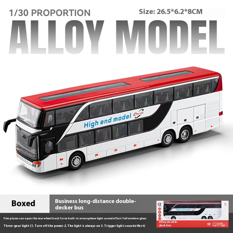 Luxury Double-Decker Model Bus 1:30 Scale 10 Luxury Double-Decker Model Bus 1:30 Scale - Image 10