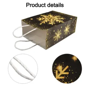 Elegant Black and Gold Christmas Gift Bags Set 13 Sd4abc06c839449c589217f76dc5ac2a9n