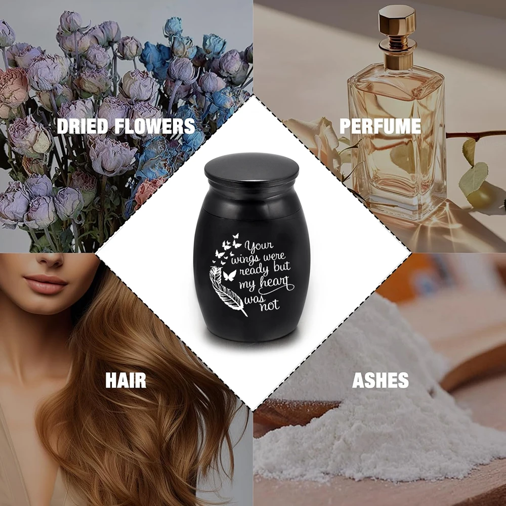 Mini Pet Memorial Urn Aluminum Alloy Blue, Black, Silver, Gold 6 Mini Pet Memorial Urn Aluminum Alloy Blue, Black, Silver, Gold - Image 6