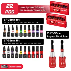 Impact Screwdriver Bits Set for Professionals 18 Sd4cdee9fb1934f07a0e44ea5583f2a342