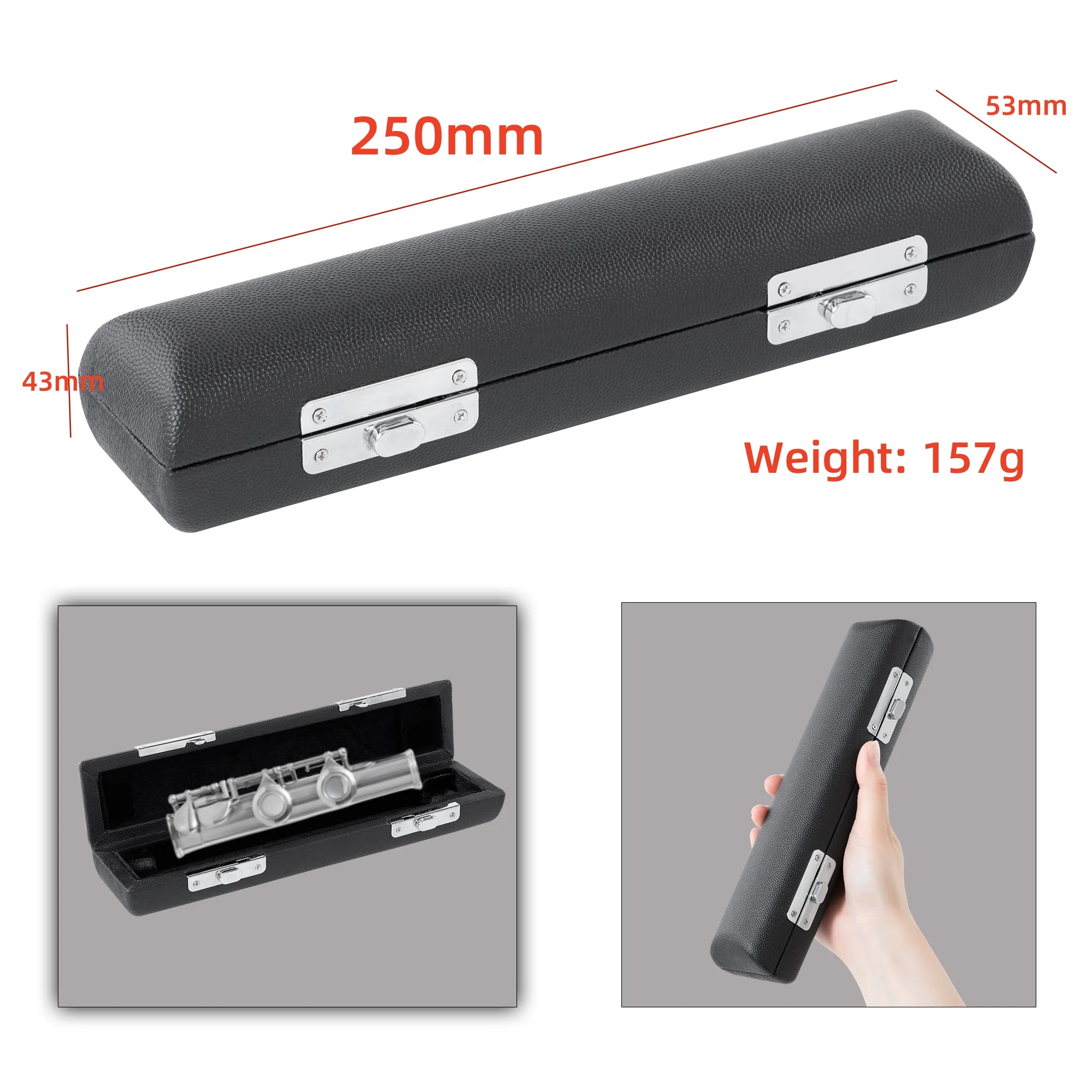 Flute Mouthpiece Storage Case with Secure Latches 8 Flute Mouthpiece Storage Case with Secure Latches - Image 8