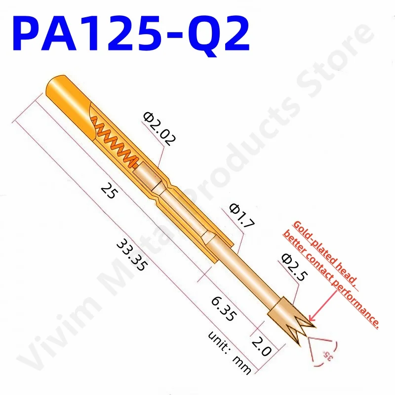 Gold-Tipped PA125-Q2 Circuit Test Probes Set 2 Gold-Tipped PA125-Q2 Circuit Test Probes Set - Image 2