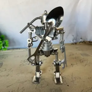 Stainless Steel Robot Figurine - 23.5 cm 7 Sd4f2e6bdfa79404d9466488056fd6d07P