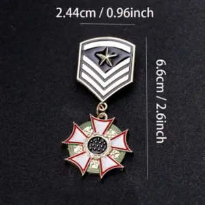 Gold Military Badge Brooch for Collectors 8 Sd505ee11c2724d4db3e988ed689175ffB