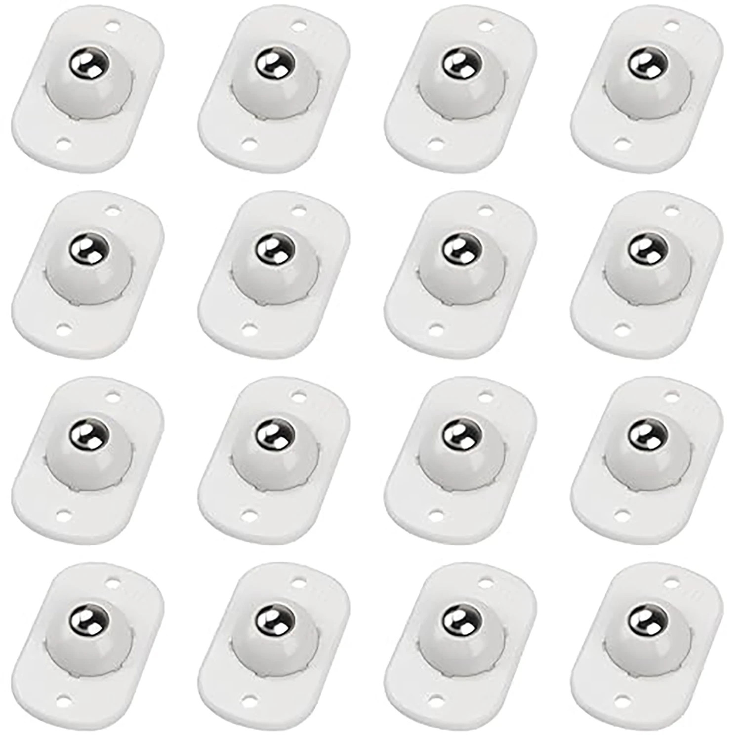 White Self-Adhesive Caster Wheels Set for Mobility 6 White Self-Adhesive Caster Wheels Set for Mobility - Image 6