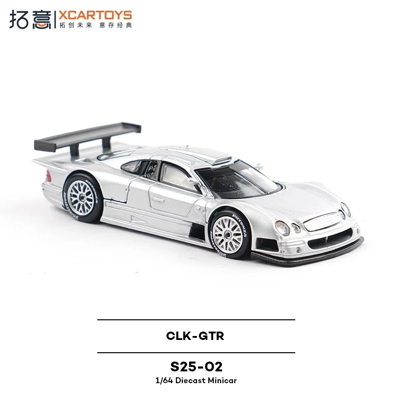 Silver CLK-GTR Diecast Model 1/64 Scale 3 Silver CLK-GTR Diecast Model 1/64 Scale - Image 3