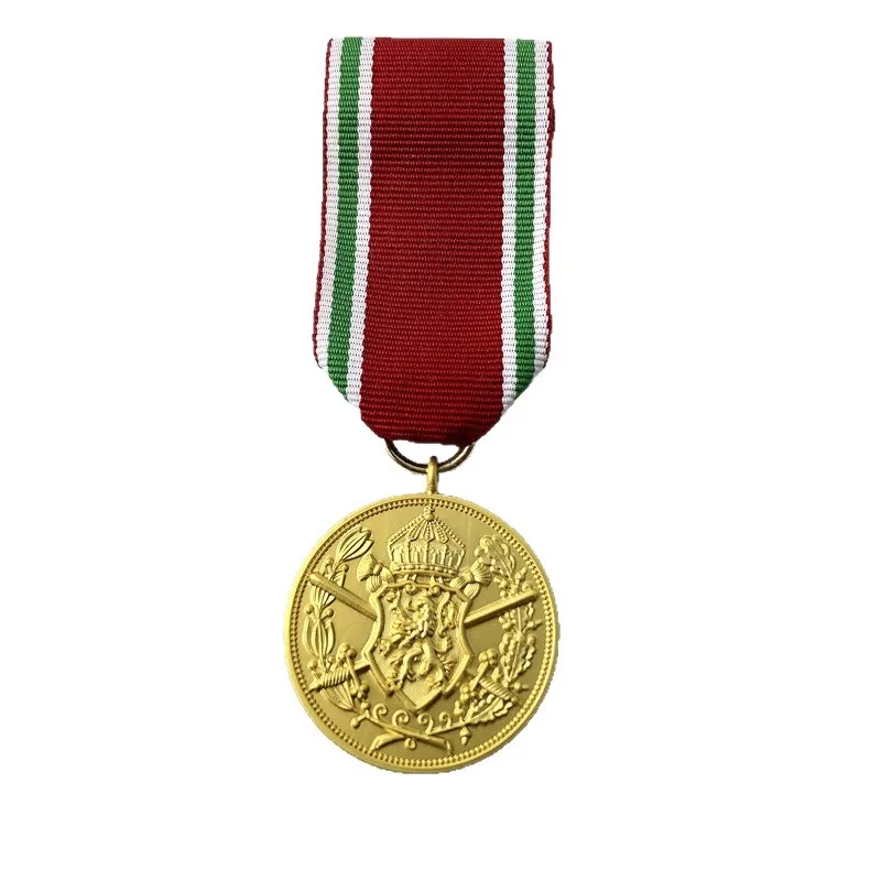 Golden Commemorative Medal with Ribbon 6 Golden Commemorative Medal with Ribbon - Image 6