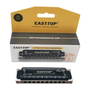 Black and Blue Easttop 008K Harmonica 15 Sd524840ab1964fc8943c992776acec413