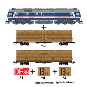 HO 1/87 Scale Model Train Set with Locomotive 11 Sd52eff70752748d680e344d0d839f288v
